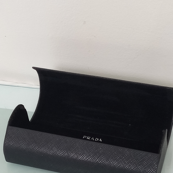 Prada Black Flip Top Clamshell Protective Eyeglasses / Sunglasses Case - Picture 3 of 13